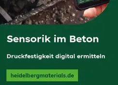 Sensorik im Beton - Druckfestigkeit ermitteln